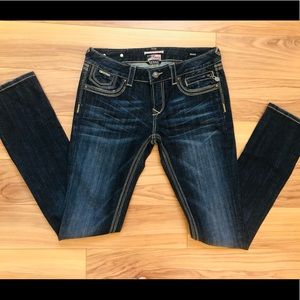 ***SOLD*** REROCK for Express Skinny Jeans - Dark Wash -Size 8L